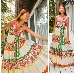 Farm Rio Tuscan Gardens Maxi Dress